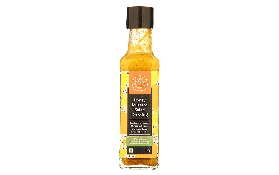 Aamra Honey Mustard Salad Dressing   Glass Bottle  200 grams